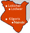 map of kenya